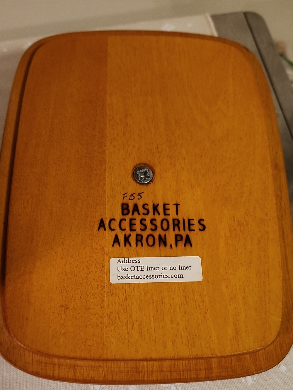 Longaberger Father's Day Address Basket With Painted Lid - Picture 8 of 9